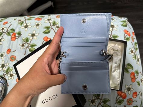 gucci baby blue wallet